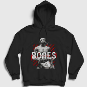 Bones Jon Jones Mma Ufc Kapşonlu Sweatshirt siyah