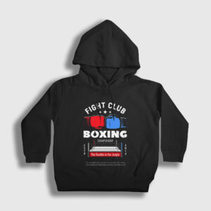 Boxer Ufc Mma Hediye Boksör Boks Çocuk Kapşonlu Sweatshirt siyah