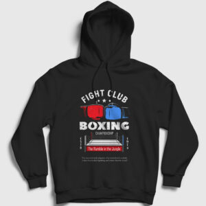 Boxer Ufc Mma Hediye Boksör Boks Kapşonlu Sweatshirt siyah