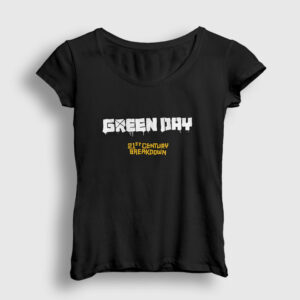 Breakdown Green Day Kadın Tişört siyah