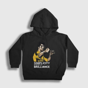 Brilliance Bruce Lee Çocuk Kapşonlu Sweatshirt siyah