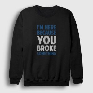 Broke Developer Yazılımcı Sweatshirt siyah