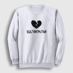 Broken Heart XXXTentacion Sweatshirt beyaz