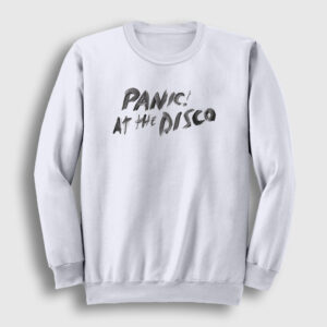 Brush Panic! at the Disco Sweatshirt beyaz