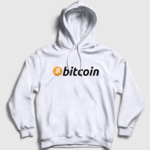 Btc Bitcoin Kapşonlu Sweatshirt beyaz