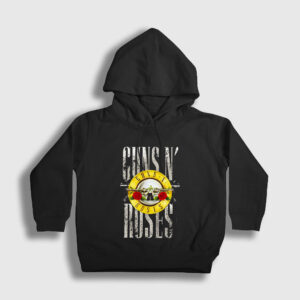 Bullet Guns N' Roses Çocuk Kapşonlu Sweatshirt siyah