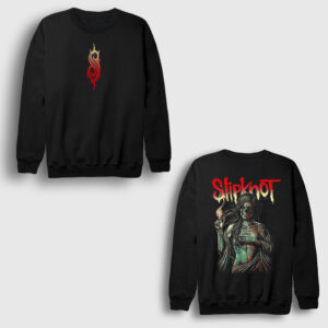 Burn Me Away Metal Slipknot Sırt Baskılı Sweatshirt siyah