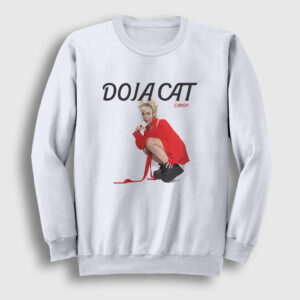 Candy Müzik Doja Cat Sweatshirt beyaz