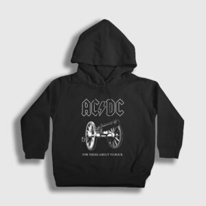 Cannon AC/DC Çocuk Kapşonlu Sweatshirt siyah