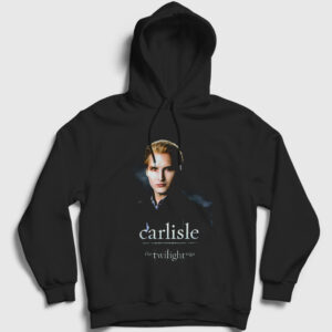 Carlisle Cullen Vampire Twilight Kapşonlu Sweatshirt siyah