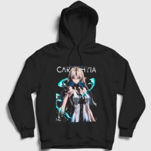 Cartethyia V2 Wuthering Waves Kapşonlu Sweatshirt Siyah