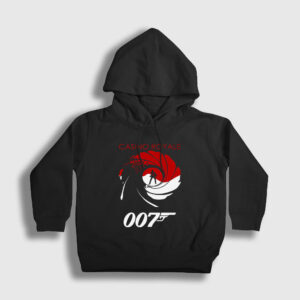 Casino Royale Film James Bond Çocuk Kapşonlu Sweatshirt siyah