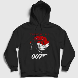 Casino Royale Film James Bond Kapşonlu Sweatshirt siyah