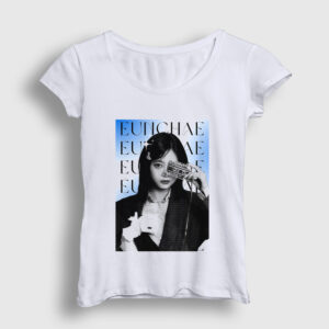 Cassettes Hong Eunchae Le Sserafim Kadın Tişört beyaz