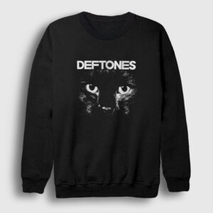 Cat Deftones Sweatshirt siyah