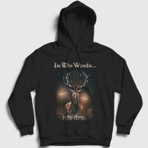 Cease The Day In The Woods Kapşonlu Sweatshirt siyah