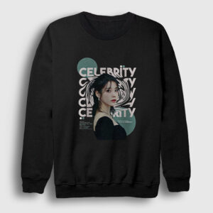 Celebrity Lee Ji Eun iu Iu Sweatshirt siyah