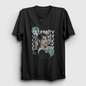 Celebrity Lee Ji Eun iu Iu Tişört siyah