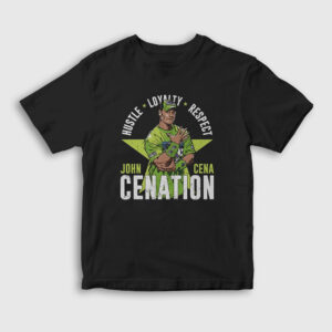 Cenation V2 Güreş Wwe John Cena Çocuk Tişört siyah