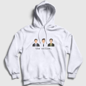 Characters Dizi The Office Kapşonlu Sweatshirt beyaz