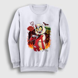Charlie Morningstar Hazbin Hotel Sweatshirt Beyaz