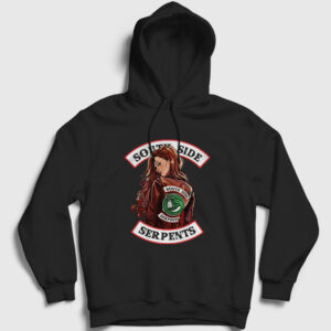 Cheryl Blossom Riverdale Kapşonlu Sweatshirt siyah