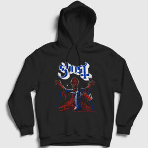 Chile Ghost Kapşonlu Sweatshirt siyah