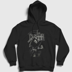 Chuck Schuldiner Death Kapşonlu Sweatshirt siyah