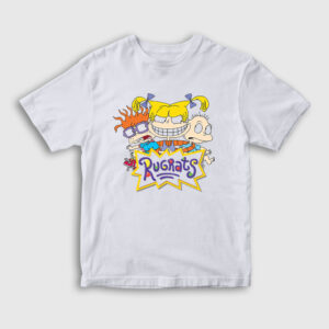 Chuckie Angelica Tommy Rugrats Çocuk Tişört beyaz