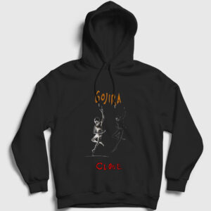 Clone Gojira Kapşonlu Sweatshirt siyah