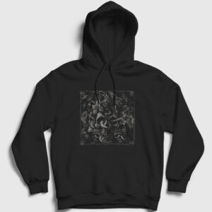 Cobra Art Skull Kurukafa Kapşonlu Sweatshirt