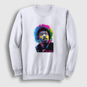 Colors Jimi Hendrix Sweatshirt beyaz