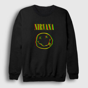 Colors Logo Nirvana Sweatshirt siyah