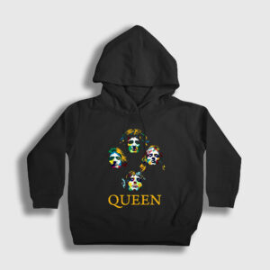 Colors Queen Çocuk Kapşonlu Sweatshirt siyah