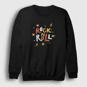 Colors Rock And Roll Sweatshirt siyah