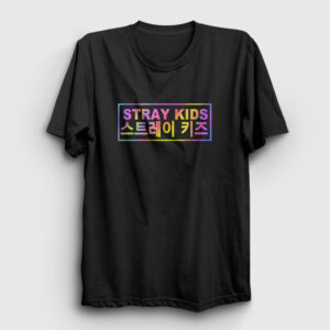 Colors Stray Kids Tişört siyah