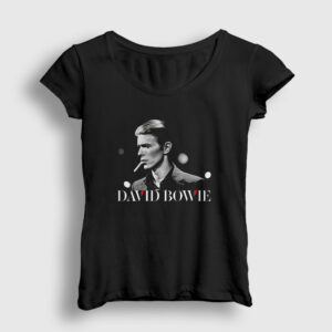 Cool David Bowie Kadın Tişört siyah