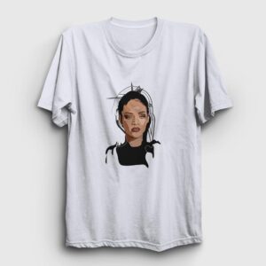 Cool Rihanna Tişört beyaz