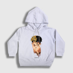 Cool XXXTentacion Çocuk Kapşonlu Sweatshirt beyaz