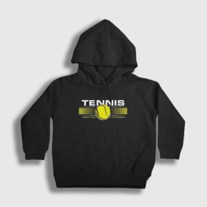 Court Spor Tennis Tenis Çocuk Kapşonlu Sweatshirt siyah