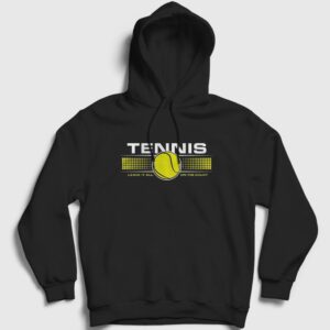 Court Spor Tennis Tenis Kapşonlu Sweatshirt siyah