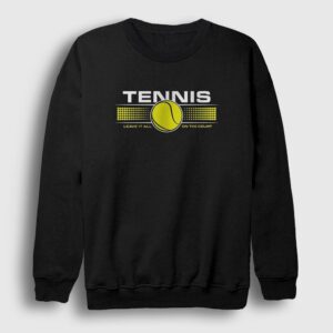 Court Spor Tennis Tenis Sweatshirt siyah