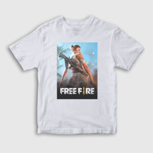 Cover Free Fire Çocuk Tişört beyaz