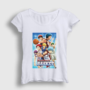 Cover Kuroko's Basketball Basket Kadın Tişört beyaz