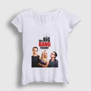 Cover The Big Bang Theory Kadın Tişört beyaz