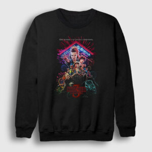 Cover V3 Stranger Things Sweatshirt siyah