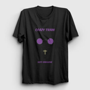 Crazy Train Ozzy Osbourne Tişört siyah