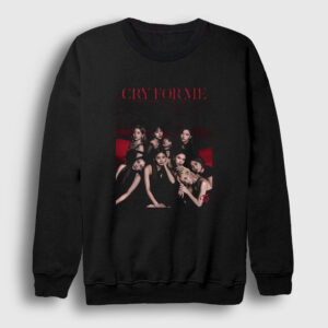 Cry For Me K-Pop Twice Sweatshirt siyah