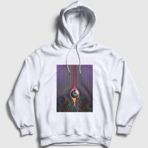 Currents Tame Impala Kapşonlu Sweatshirt beyaz