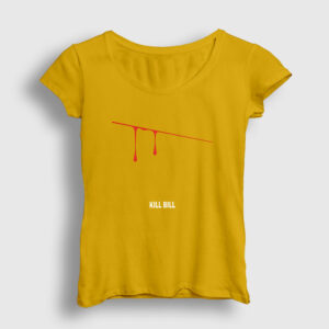 Cut Film Kill Bill Kadın Tişört sarı